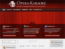 Tablet Screenshot of opera-karaoke.com